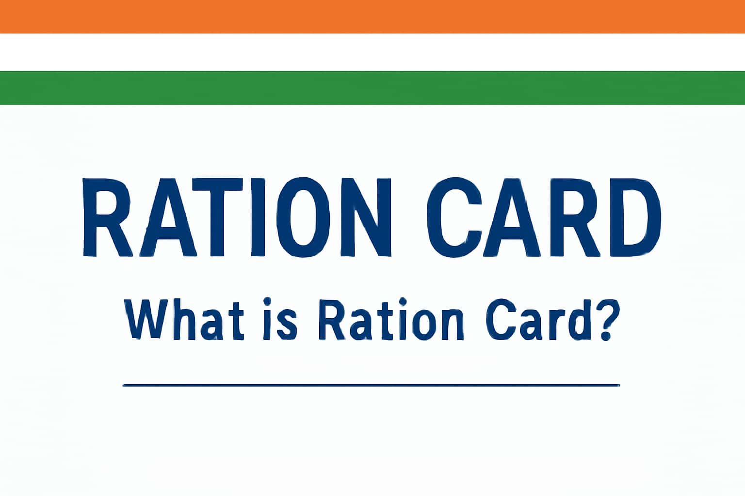 What is Ration Card?