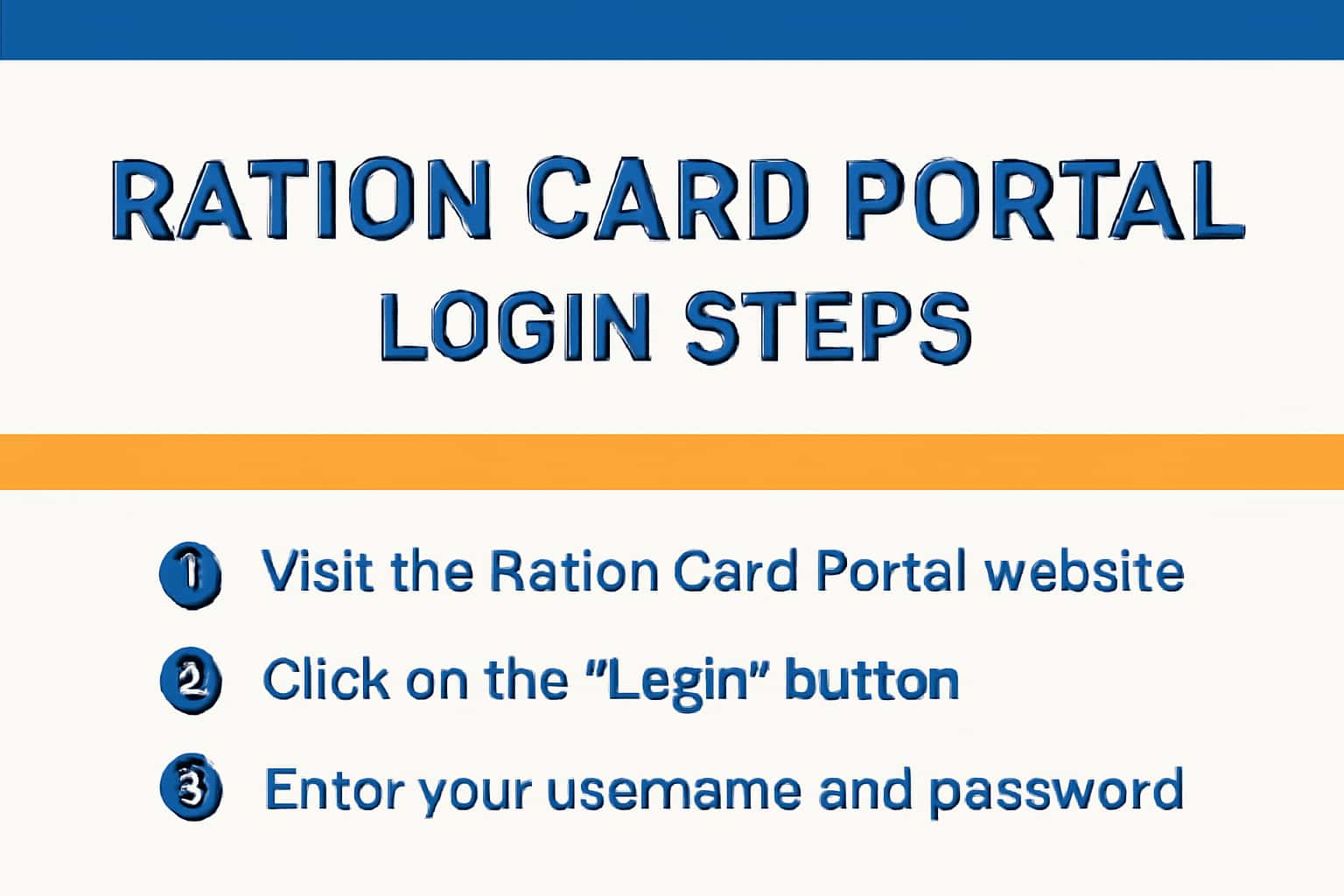 Ration Card Portal Login Steps